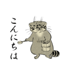 鳥獣戯画風のマヌルネコ2（個別スタンプ：16）