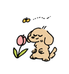 春のあしのみじかいいぬ（個別スタンプ：3）