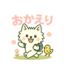 【しろいぬ】何度でも使える日常会話（個別スタンプ：9）
