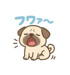 音を立てるデフォルメワンコたち（個別スタンプ：1）