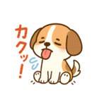 音を立てるデフォルメワンコたち（個別スタンプ：8）