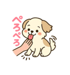 音を立てるデフォルメワンコたち（個別スタンプ：37）