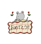 ボルゾイさんとネズミさんの日常（個別スタンプ：26）