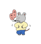 ボルゾイさんとネズミさんの日常（個別スタンプ：35）