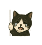 白黒猫 色々スタンプ（個別スタンプ：10）