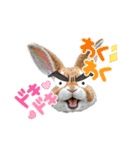 目力が強い「クセ強もふもふ動物園」（個別スタンプ：4）