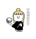 金髪彼女に着てほしいコーデ（日常ver）（個別スタンプ：1）