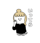 金髪彼女に着てほしいコーデ（日常ver）（個別スタンプ：3）