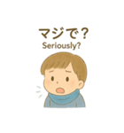 手描き水彩感情シリーズ（個別スタンプ：21）