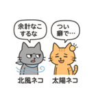 北風ネコと太陽ネコ（個別スタンプ：2）