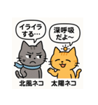 北風ネコと太陽ネコ（個別スタンプ：5）