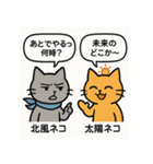 北風ネコと太陽ネコ（個別スタンプ：10）