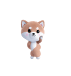 踊る♪ほんわか柴犬（個別スタンプ：21）