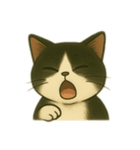 白黒猫の気持ちm（個別スタンプ：5）