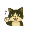 白黒猫の気持ちm（個別スタンプ：7）