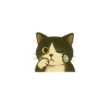 白黒猫の気持ちm（個別スタンプ：10）