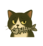 白黒猫の気持ちm（個別スタンプ：13）