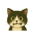 白黒猫の気持ちm（個別スタンプ：15）