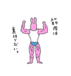 マッスルうさぎさん ボディビルダー（個別スタンプ：17）