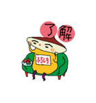 くり毛すたすた（個別スタンプ：7）