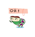 くり毛すたすた（個別スタンプ：8）