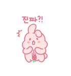 苺うさぎベリッポの日常 (韓国語)（個別スタンプ：19）