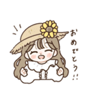 女の子のゆるっと日常スタンプ2（個別スタンプ：15）