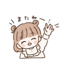 女の子のゆるっと日常スタンプ2（個別スタンプ：40）