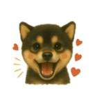 黒柴犬のお気持ち（個別スタンプ：1）
