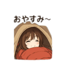 キャンプ可愛い女子スタンプ①（個別スタンプ：7）