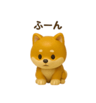かわいい柴犬フィギュアスタンプ（個別スタンプ：40）