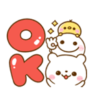 毎日使える♡棒人間としろくまさん（個別スタンプ：12）