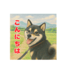 黒柴わさび・詰め合わせスタンプ（個別スタンプ：22）