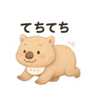 育児で使える赤ちゃんウォンバットの日常（個別スタンプ：22）