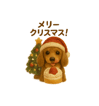 ダックスラムのクリスマス年末年始スタンプ（個別スタンプ：1）