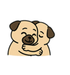色んな表情するパグ（個別スタンプ：14）