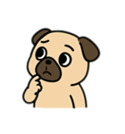 色んな表情するパグ（個別スタンプ：18）