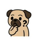 色んな表情するパグ（個別スタンプ：28）