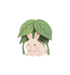 森のうさぎと仲間たち – ペーパークラフト（個別スタンプ：26）