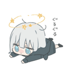 パーカーの女の子(銀髪)15（個別スタンプ：12）