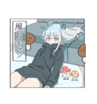 パーカーの女の子(銀髪)15（個別スタンプ：13）