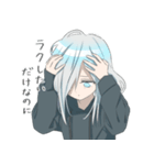 パーカーの女の子(銀髪)15（個別スタンプ：15）