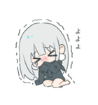 パーカーの女の子(銀髪)15（個別スタンプ：16）