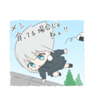 パーカーの女の子(銀髪)15（個別スタンプ：24）