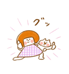 《365日のほんわか言葉2》ハナチャンと猫（個別スタンプ：2）