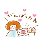 《365日のほんわか言葉2》ハナチャンと猫（個別スタンプ：11）