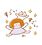 《365日のほんわか言葉2》ハナチャンと猫（個別スタンプ：12）