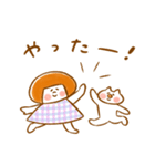 《365日のほんわか言葉2》ハナチャンと猫（個別スタンプ：19）