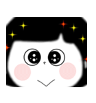 おめめちゃんの文字なし大きい顔のスタンプ（個別スタンプ：4）