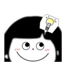 おめめちゃんの文字なし大きい顔のスタンプ（個別スタンプ：8）
